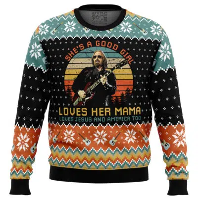 Free Fallin' Tom Petty_Ugly Christmas Sweater