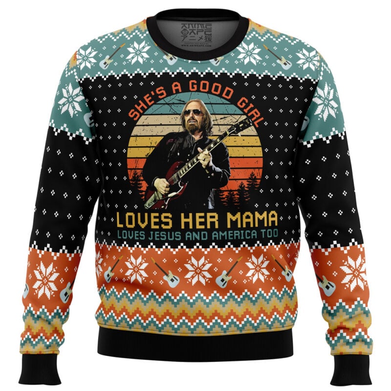 Free Fallin' Tom Petty_Ugly Christmas Sweater