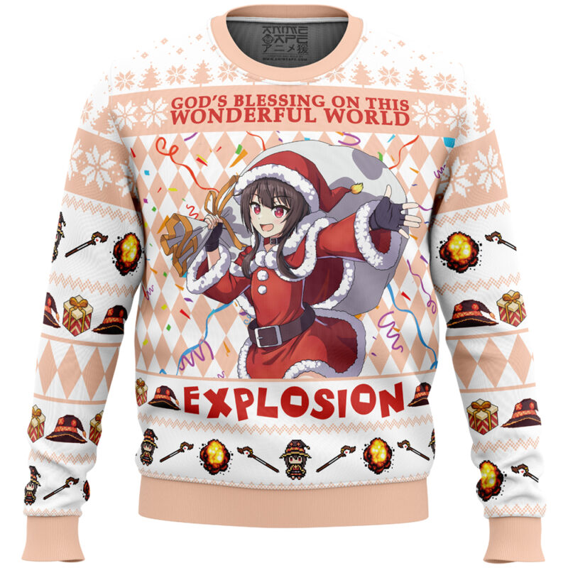 God's Blessing on this World Explosion KonoSuba Ugly Christmas Sweater