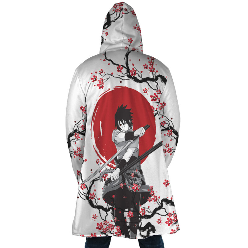 Sasuke Uchiha Cherry Blossom Shippuden Dream Cloak Coat - Image 6