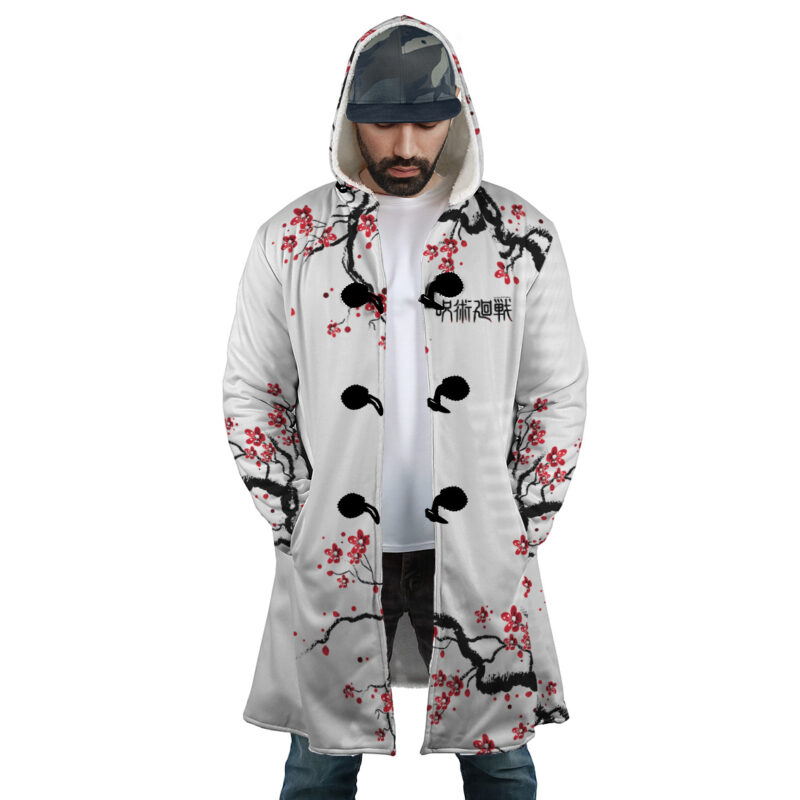Sukuna Cherry Blossom Jujutsu Kaisen Dream Cloak Coat - Image 5