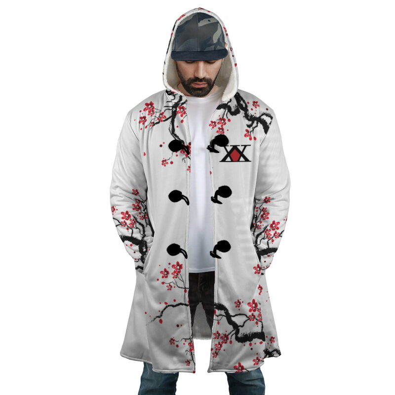 Killua Zoldyck Cherry Blossom Hunter x Hunter Dream Cloak Coat - Image 5