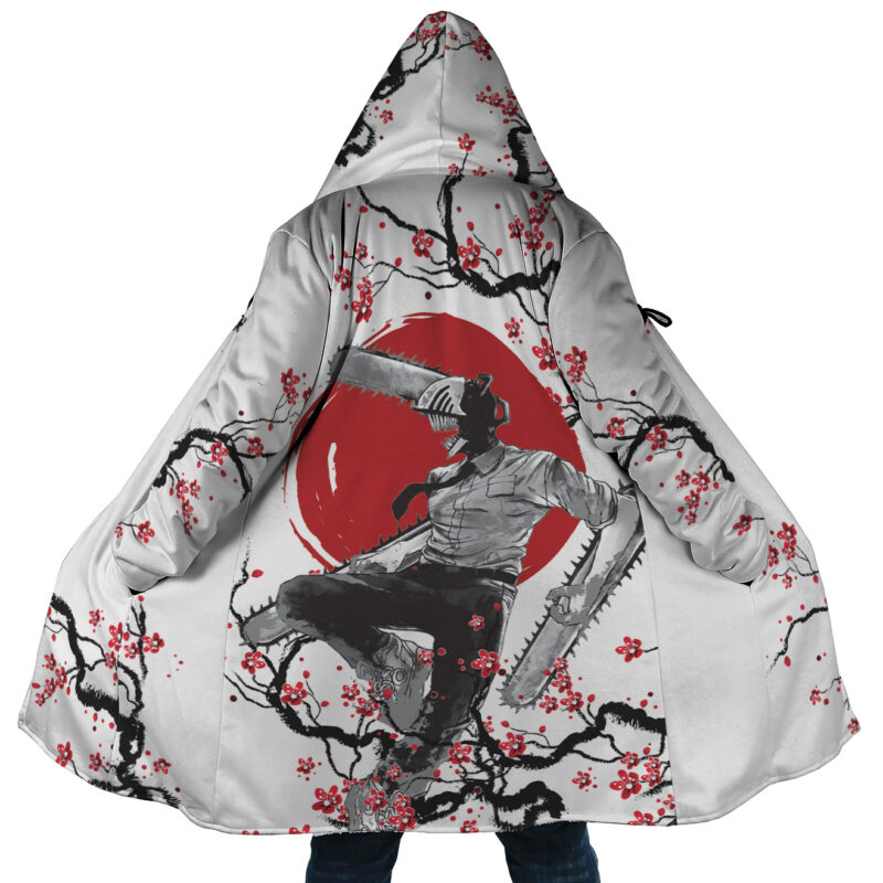 Denji Cherry Blossom Chainsaw Man Dream Cloak Coat