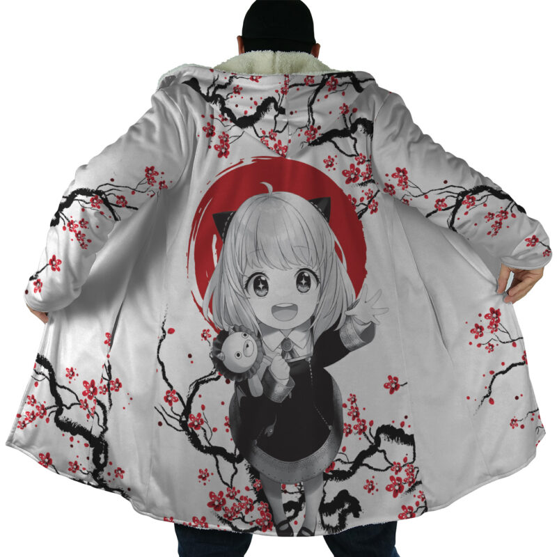 Anya Forger Cherry Blossom Spy X Family Dream Cloak Coat - Image 4
