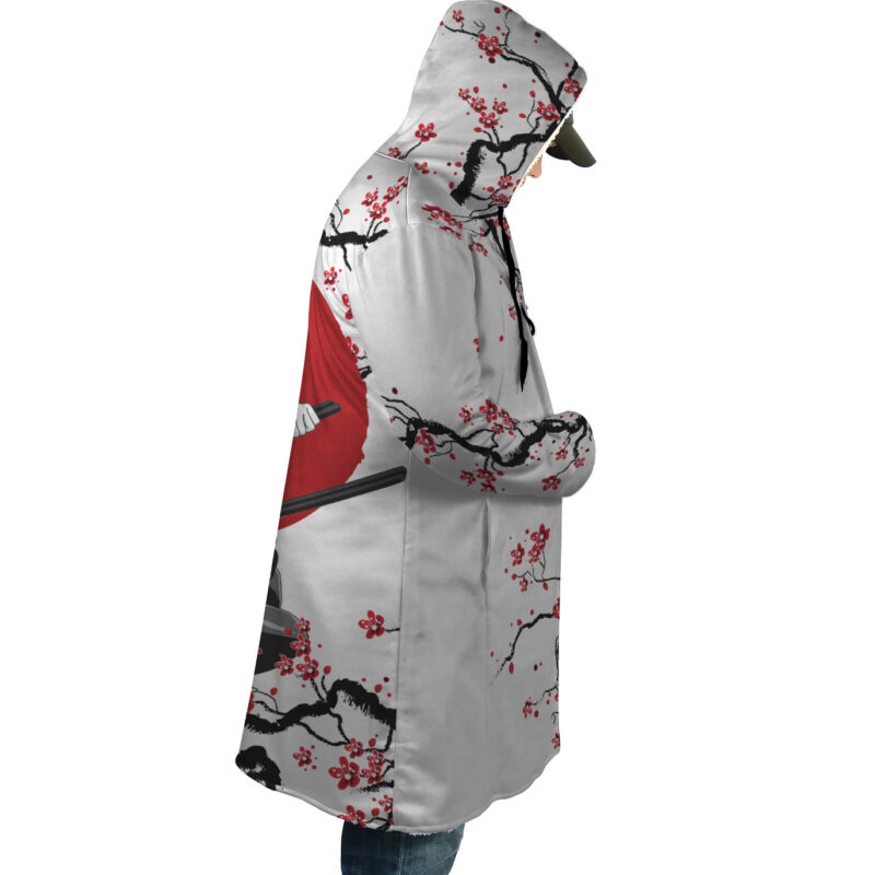 Sasuke Uchiha Cherry Blossom Shippuden Dream Cloak Coat - Image 3