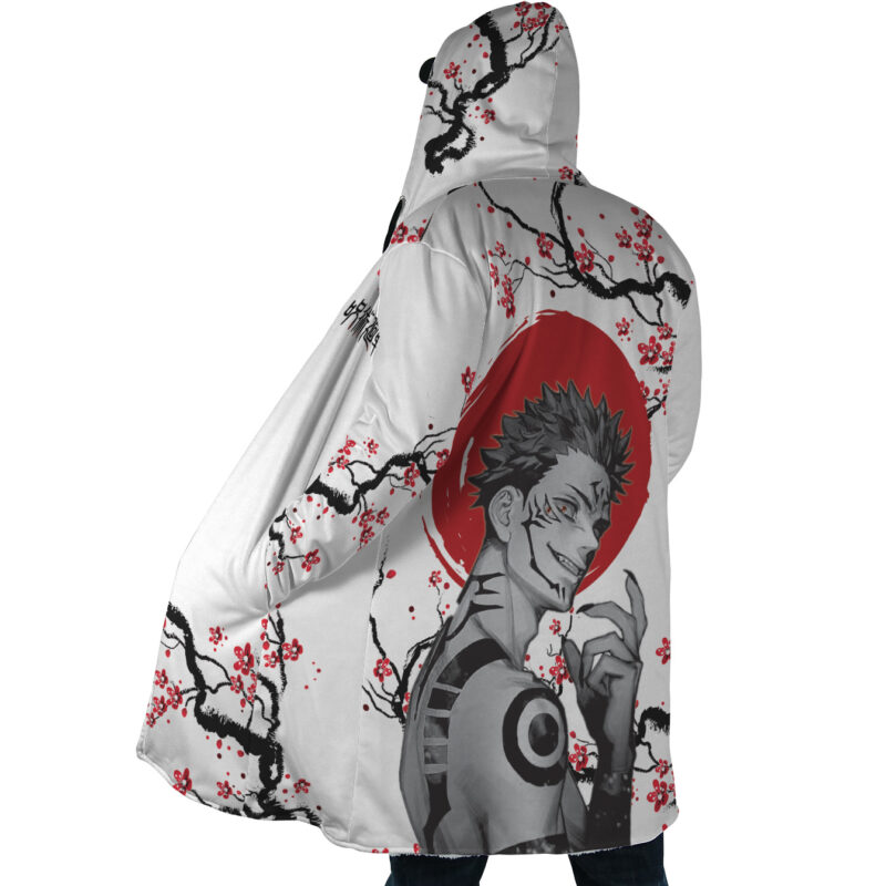 Sukuna Cherry Blossom Jujutsu Kaisen Dream Cloak Coat - Image 2