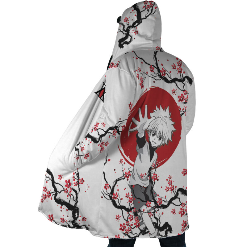 Killua Zoldyck Cherry Blossom Hunter x Hunter Dream Cloak Coat - Image 2