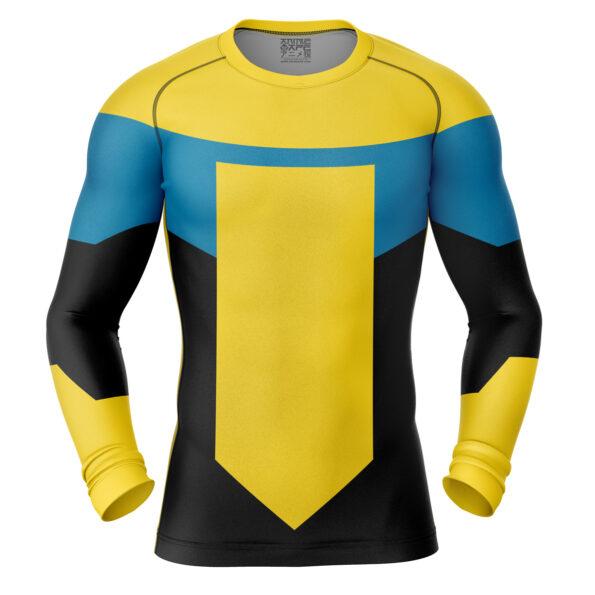 Invincible Long Sleeve Rash Guard Compression Shirt