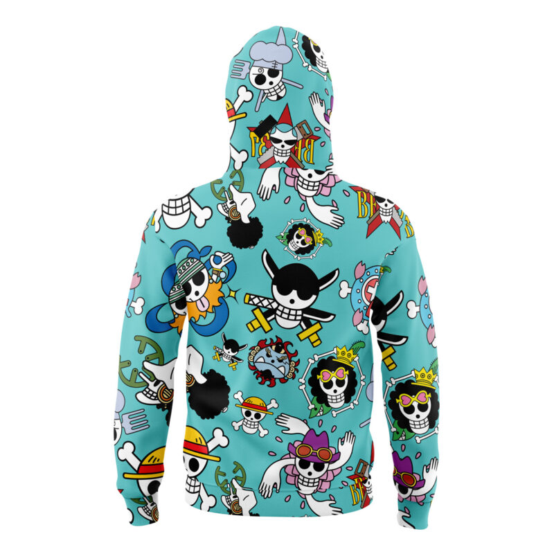 Jolly Roger One Piece Masked Hoodie - Image 2