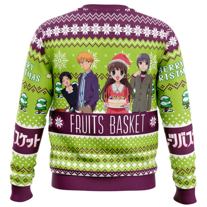 Merry Christmas Fruits Basket Ugly Christmas Sweater - Image 2