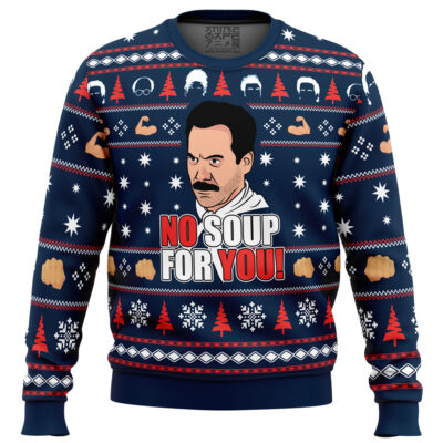 No Soup For You Seinfeld Ugly Christmas Sweater