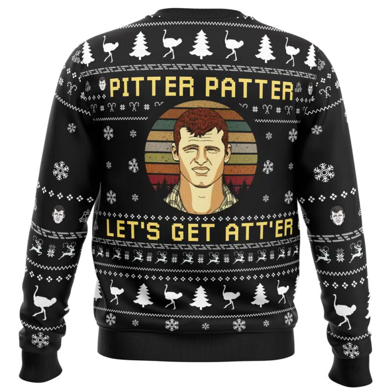 Pitter Patter Let's Get At'er Letterkenny Ugly Christmas Sweater - Image 2