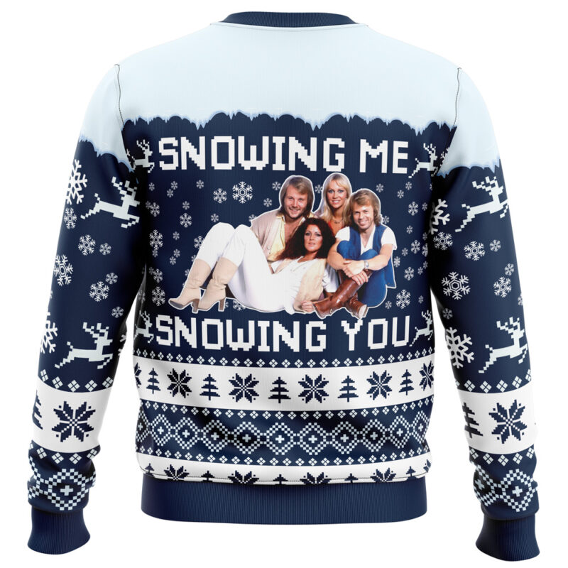 Snowing Me Snowing You ABBA Ugly Christmas Sweater - Image 2