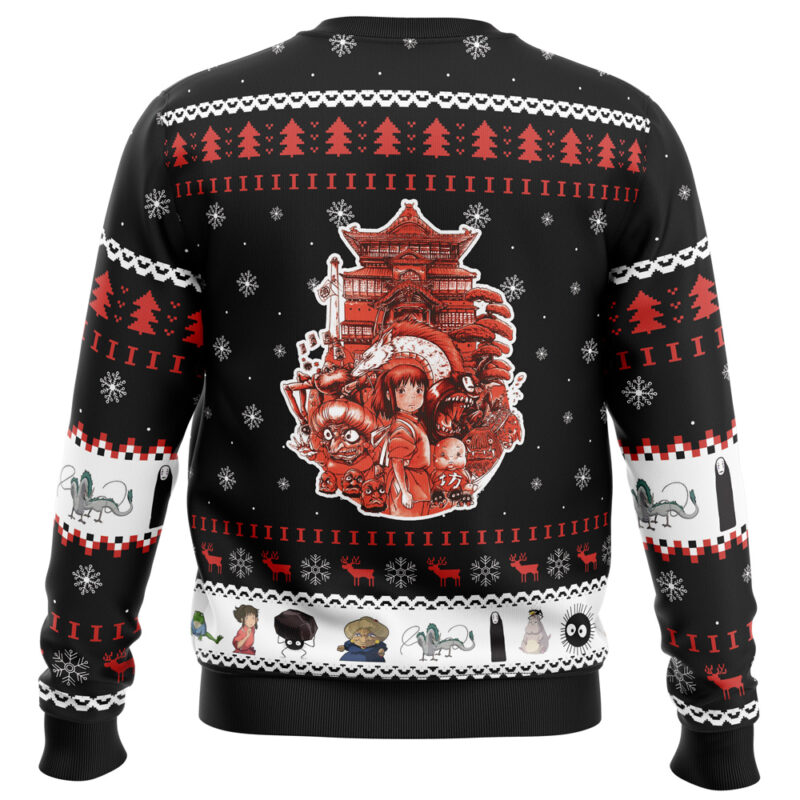 Spirited Away Anime Studio Ghibli Ugly Christmas Sweater - Image 2