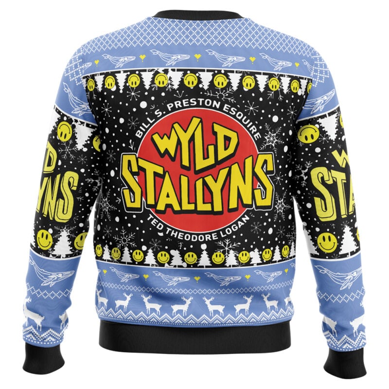 Wyld Stallyns Bill & Ted's Excellent Adventure Ugly Christmas Sweater - Image 2