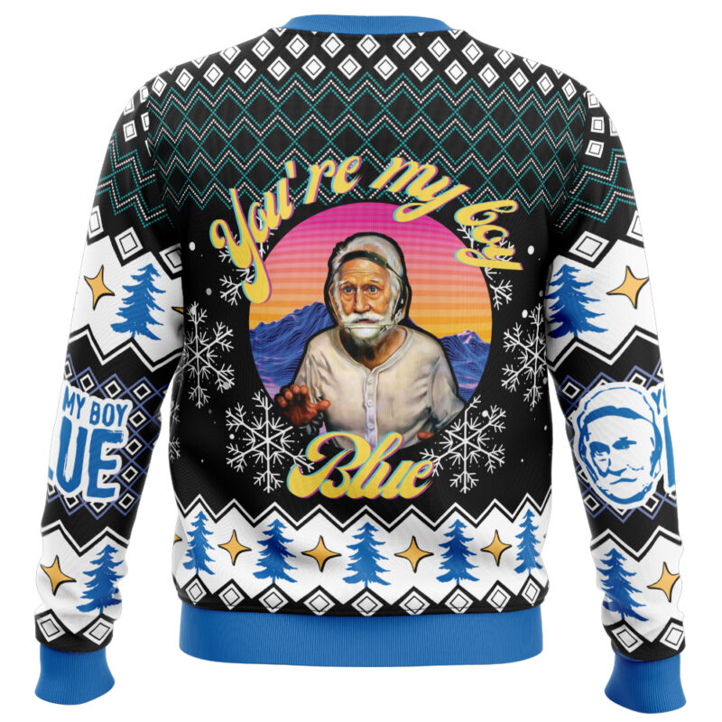 You're My Boy Blue Old School Ugly Christmas Sweater - Image 2