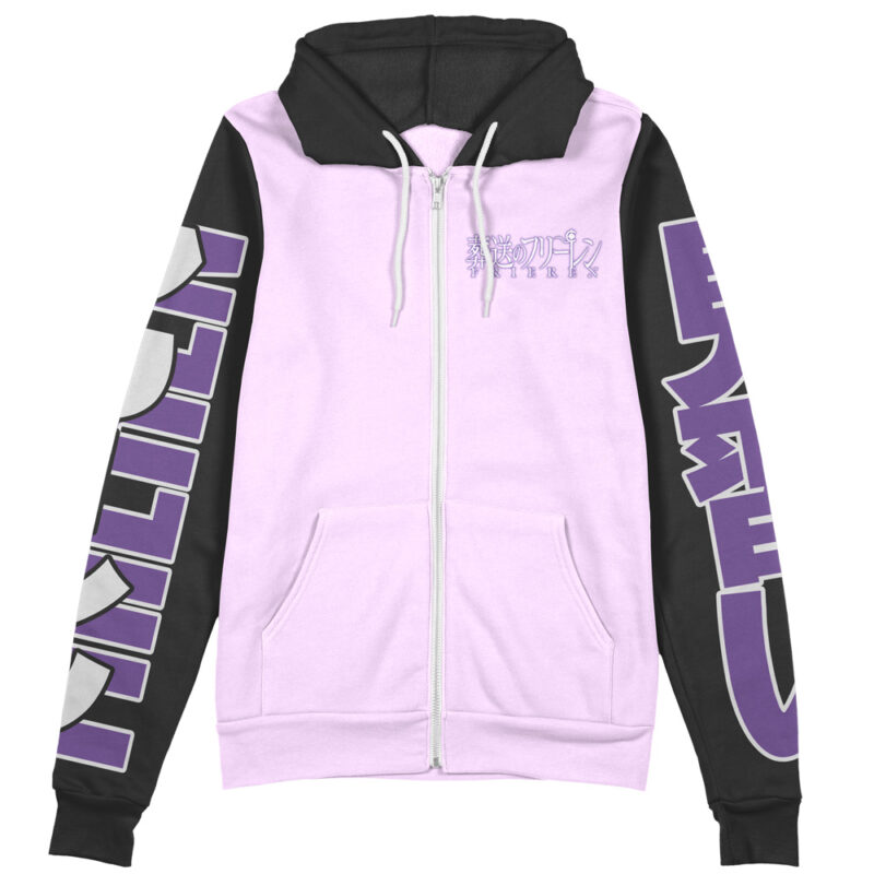 Fern V2 Frieren Beyond Journey’s End Streetwear Zip Hoodie Jacket - Image 2