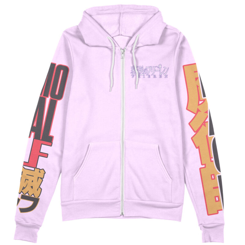 Frieren V2 Frieren Beyond Journey’s End Streetwear Zip Hoodie Jacket - Image 2