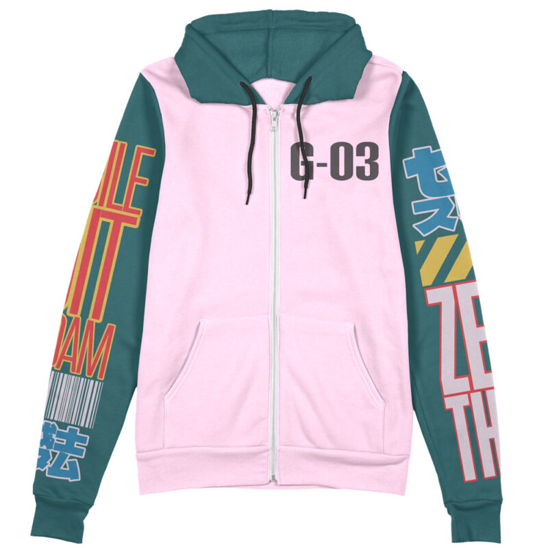 Heavyarms x Trowa Barton Gundam Wing Endless Waltz Streetwear Zip Hoodie Jacket - Image 2