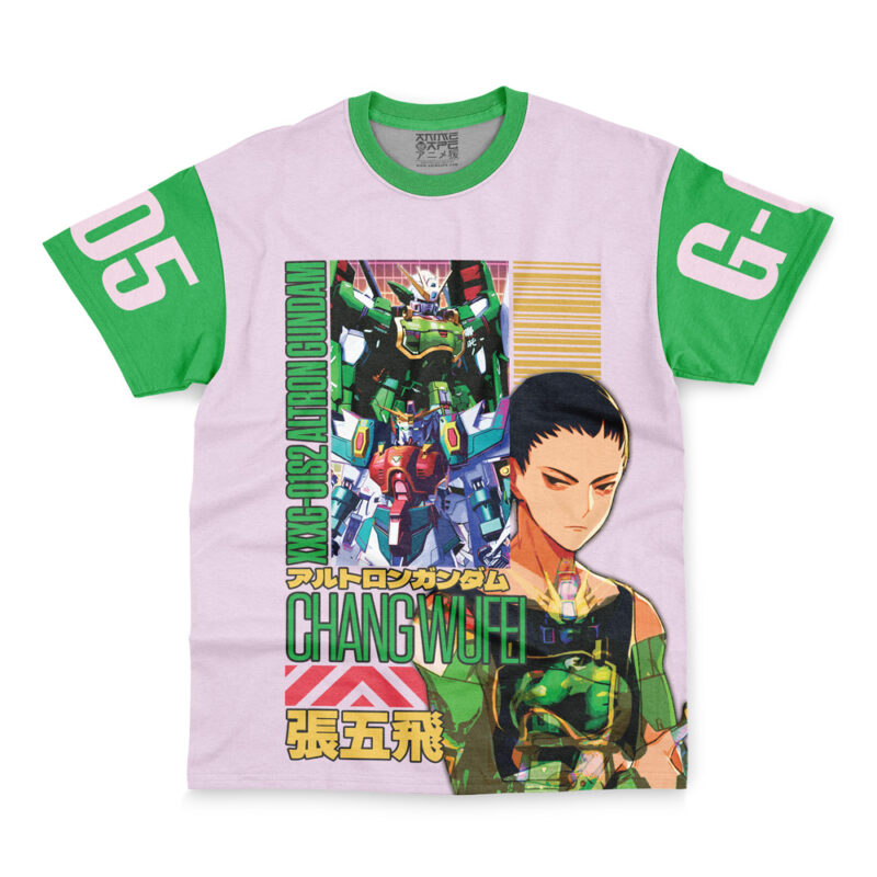 Nataku x Chang Wufei Gundam Wing Endless Waltz Streetwear T-Shirt - Image 2