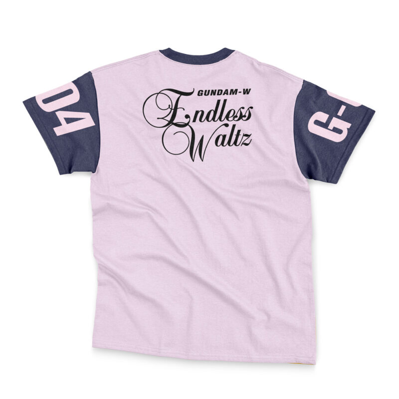 Sandrock x Quatre Raberba Winner Gundam Wing Endless Waltz Streetwear T-Shirt - Image 4