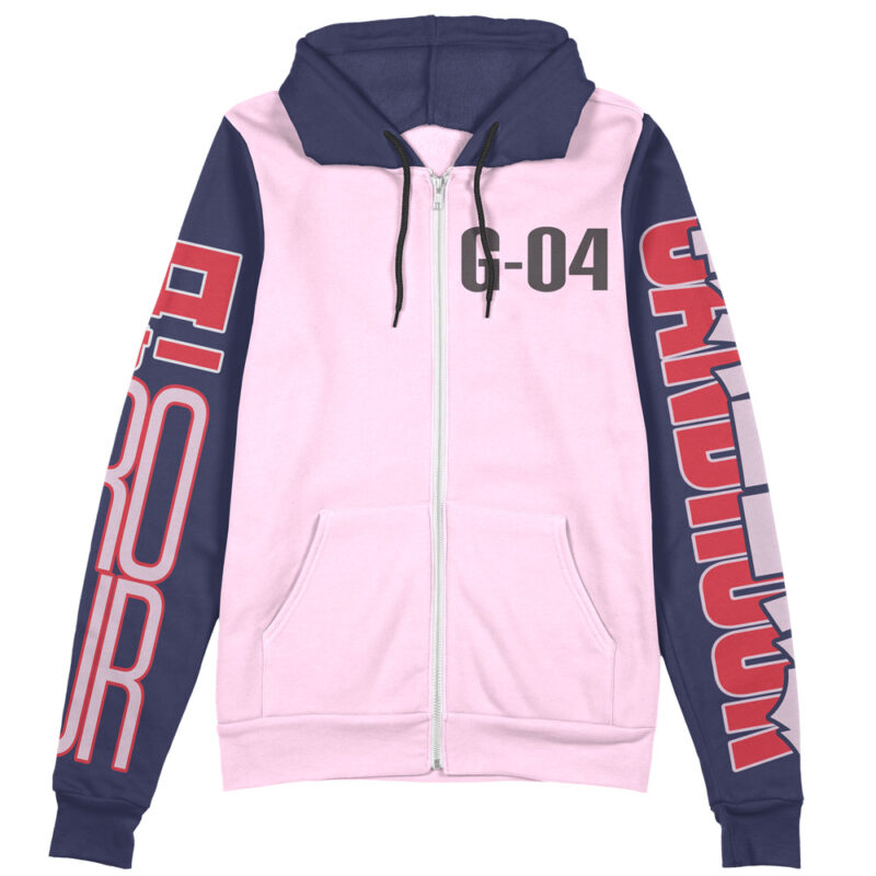 Sandrock x Quatre Raberba Winner Gundam Wing Endless Waltz Streetwear Zip Hoodie Jacket - Image 2