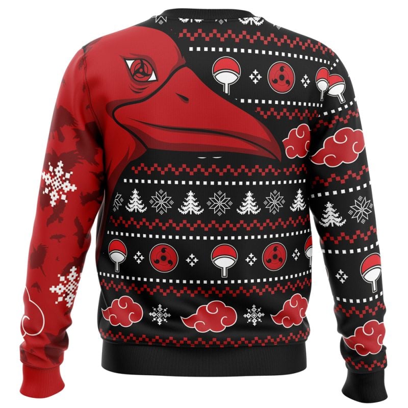 Symbolic Crows Akatsuki Itachi Ugly Christmas Sweater - Image 2