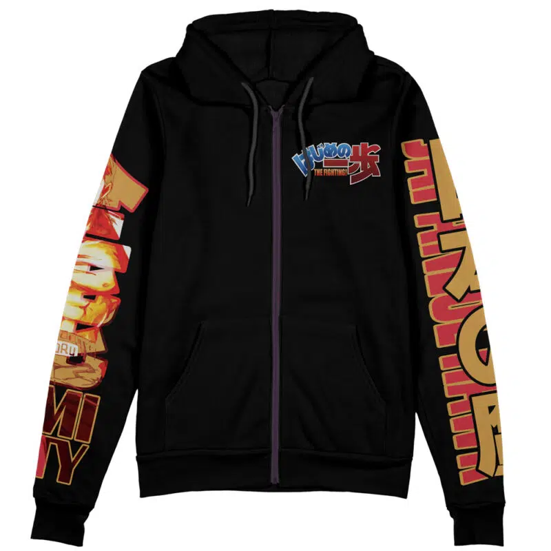 Mamoru Takamura Hajime no Ippo Streetwear Zip Hoodie Jacket - Image 2