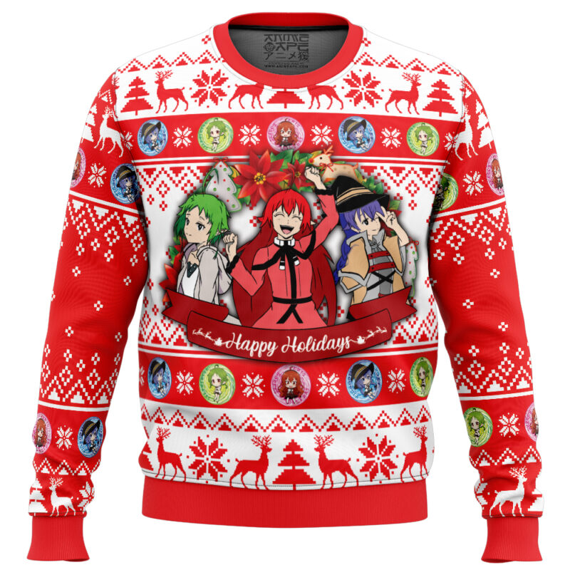 Happy Holidays Mushoko Tensei Jobless Reincarnation Ugly Christmas Sweater