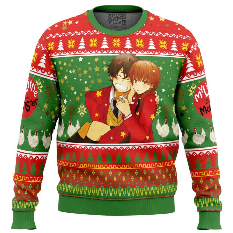 Haru and Shizuku My Little Monster Ugly Christmas Sweater
