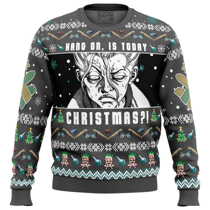 Hold On, Is Today Christmas?! Dr. Stone Ugly Christmas Sweater