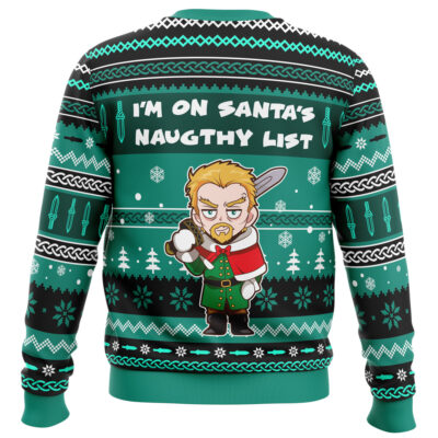 I'm on Santa's Naughty List Vinland Saga Ugly Christmas Sweater