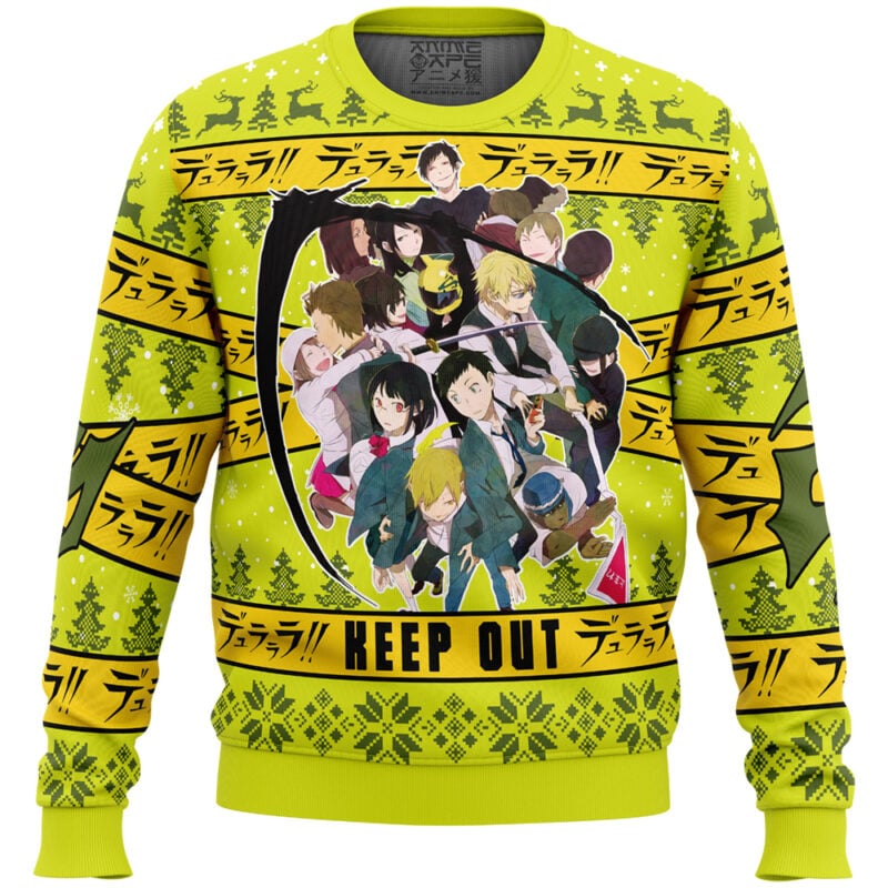 Keep Out Durarara Ugly Christmas Sweater