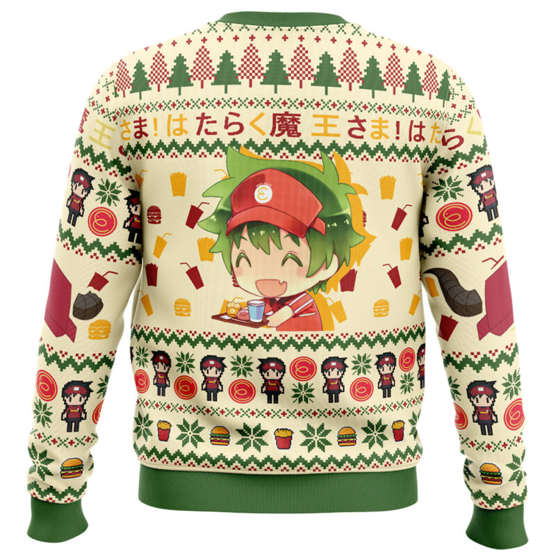 Lord of the Fries The Devil Is A Part-Timer Ugly Christmas Sweater - Image 2