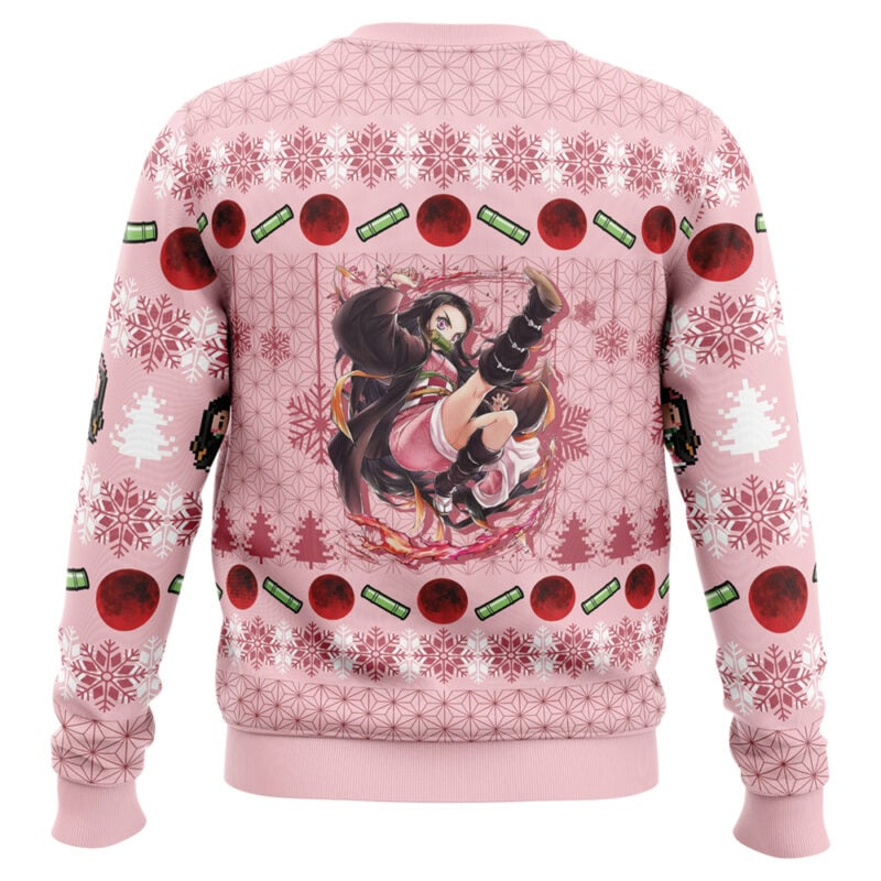 Nezuko Christmas Slay Demon Slayer Ugly Christmas Sweater - Image 2