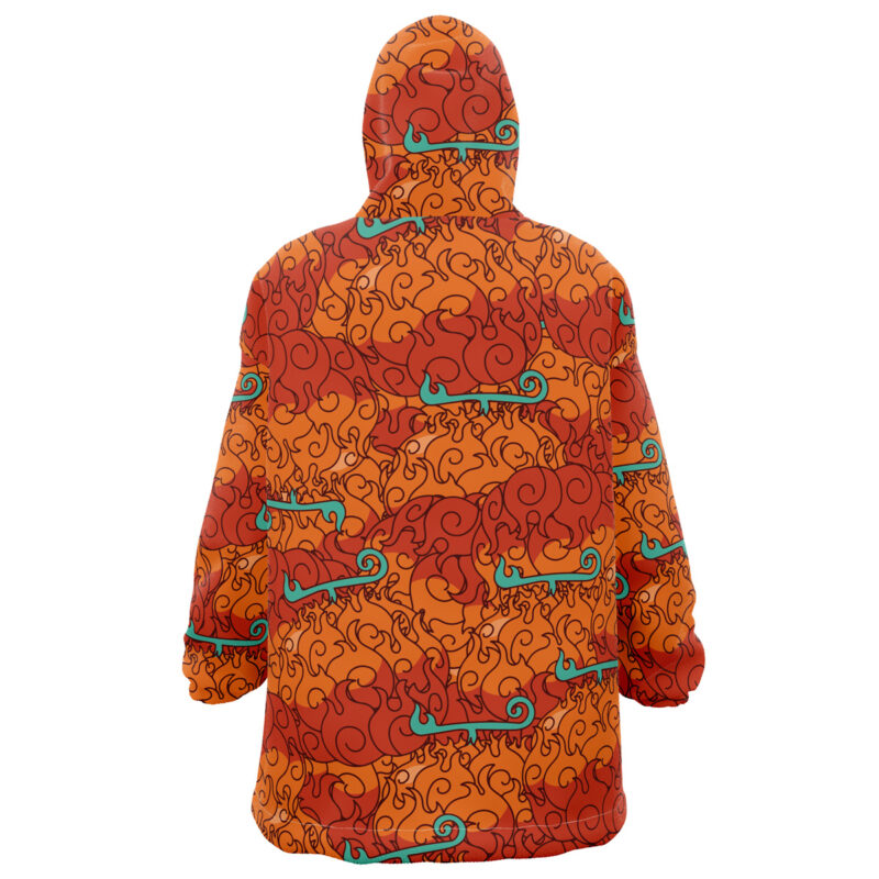 Mera Mera No Mi One Piece Snug Oversized Blanket Hoodie - Image 3