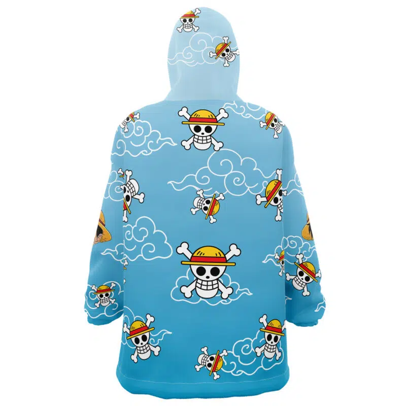 Luffy Pattern One Piece Snug Oversized Blanket Hoodie - Image 3