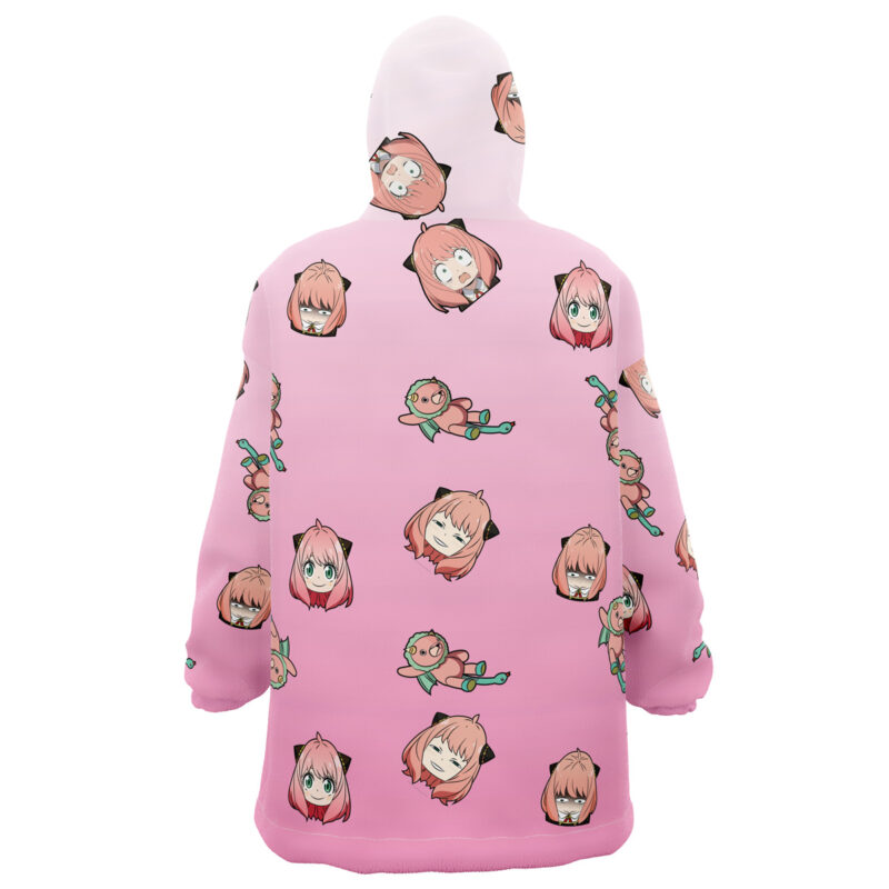 Anya Pattern Spy X Family Snug Oversized Blanket Hoodie - Image 3