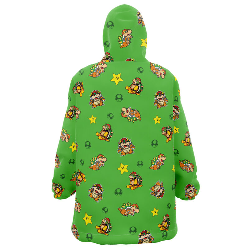 Bowser Pattern Mario Bros Snug Oversized Blanket Hoodie - Image 2
