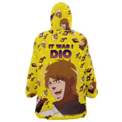 It was I Dio Pattern Jojo's Bizarre Adventure Snug Oversized Blanket Hoodie