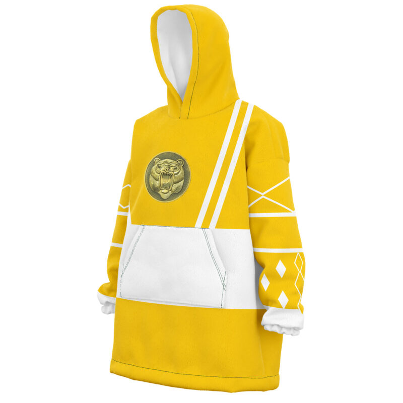 Yellow Ranger Ninjetti  Rangers Snug Oversized Blanket Hoodie - Image 3