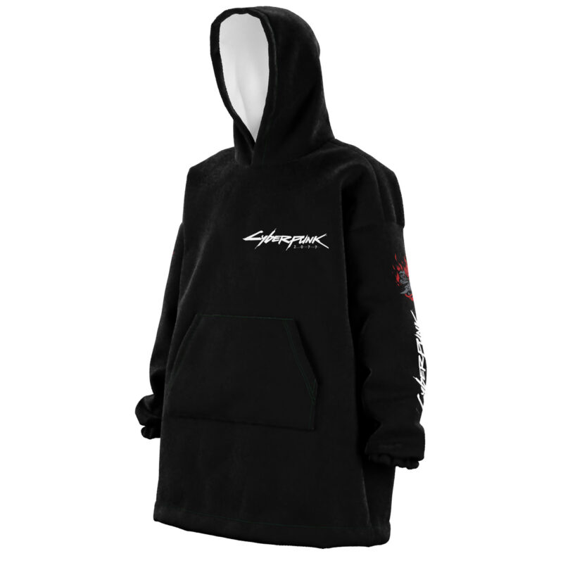 Johnny Silverhand Jacket Cyberpunk 2077 Snug Oversized Blanket Hoodie - Image 2