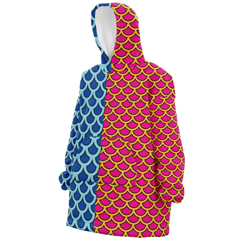 Kaido Pattern One Piece Snug Oversized Blanket Hoodie - Image 2