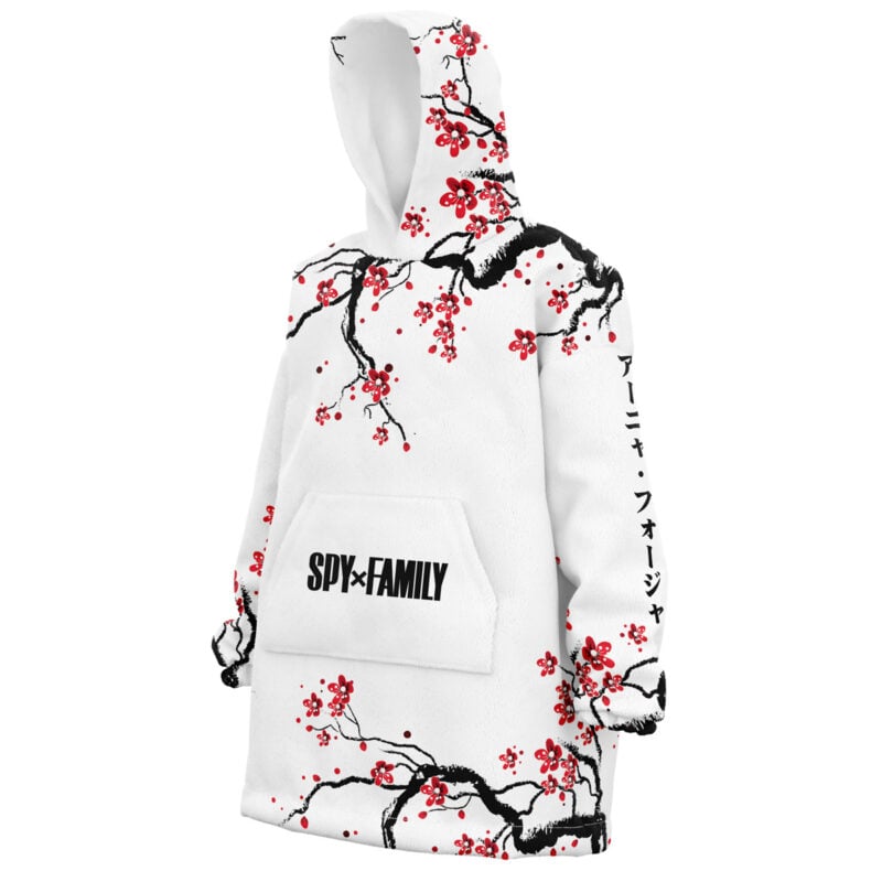 Anya Cherry Blossom Spy X Family Snug Oversized Blanket Hoodie - Image 3