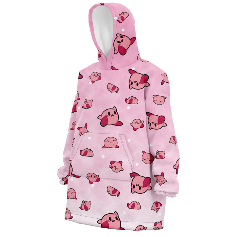 Kirby Pattern Nintendo Snug Oversized Blanket Hoodie