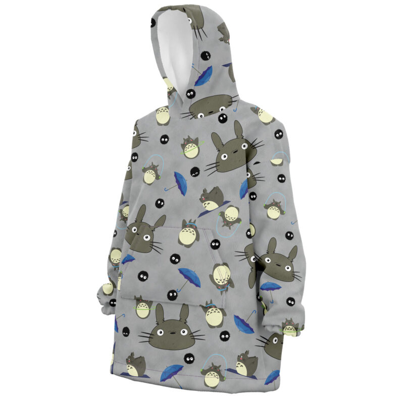 My Neighbor Totoro Pattern Studio Ghibli Snug Oversized Blanket Hoodie