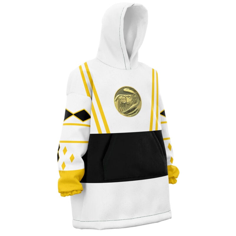 White Ranger Ninjetti Power Rangers Snug Oversized Blanket Hoodie