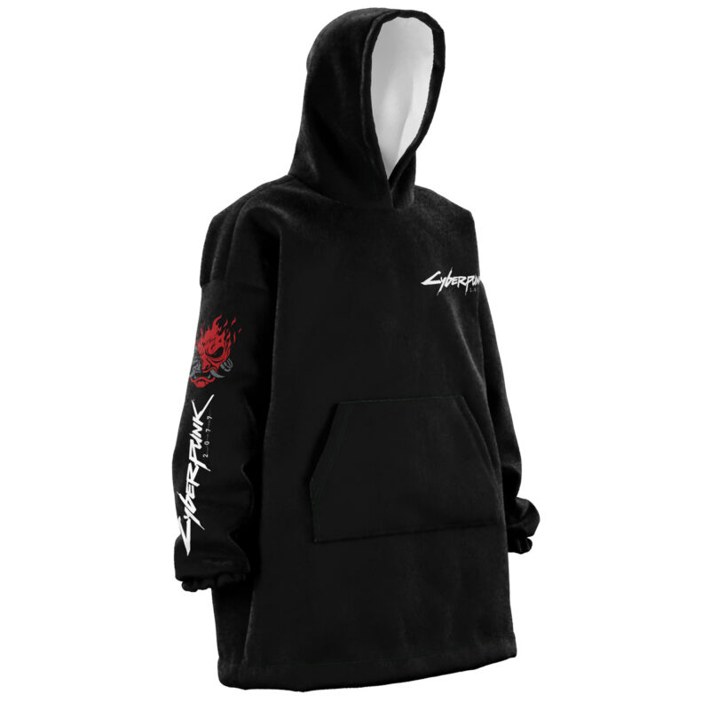 Johnny Silverhand Jacket Cyberpunk 2077 Snug Oversized Blanket Hoodie - Image 3
