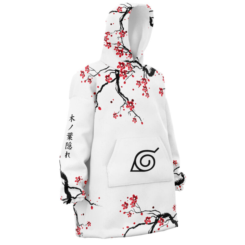 Shippuden Uzumaki Cherry Blossom Shippuden Snug Oversized Blanket Hoodie - Image 2