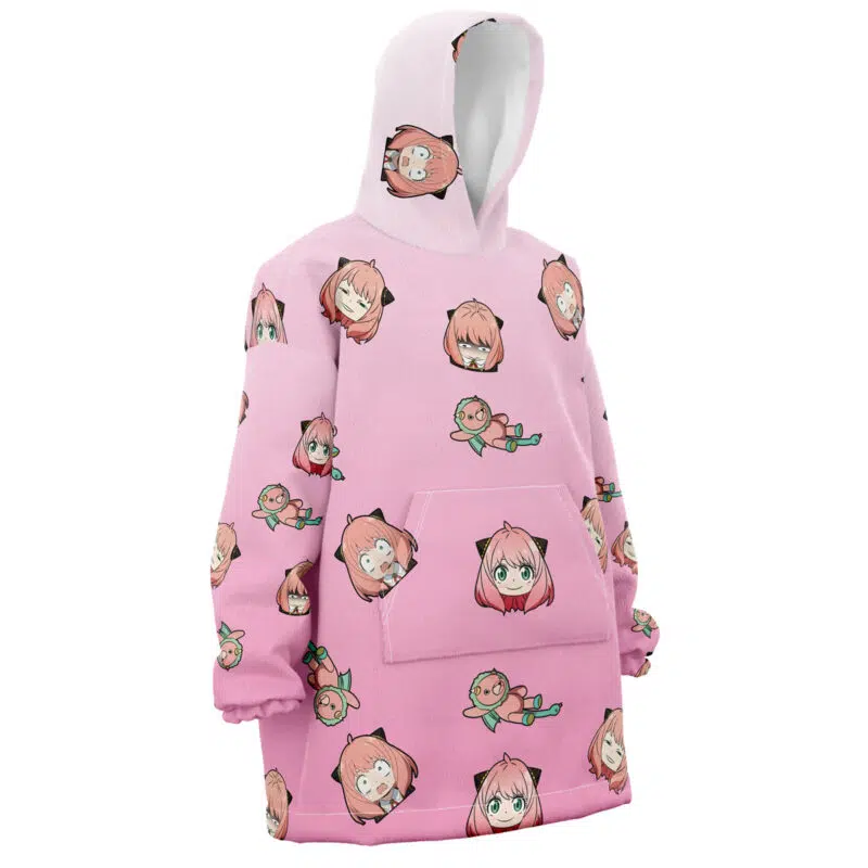 Anya Pattern Spy X Family Snug Oversized Blanket Hoodie